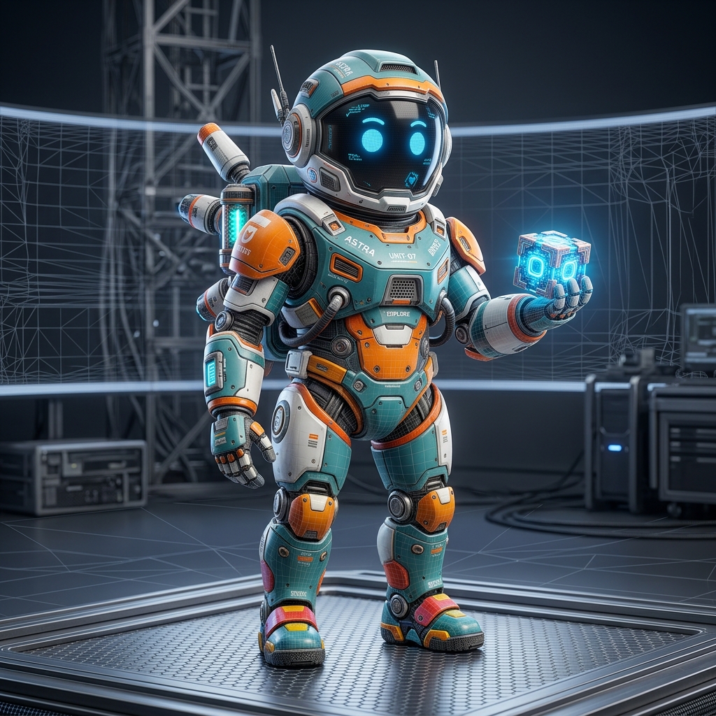Modelo 3D Render con Topología y Esqueleto